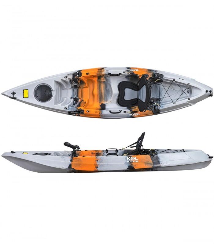 Caiaque de Pesca Arrow One P. 315x77cm. Cinza Laranja. 2/4