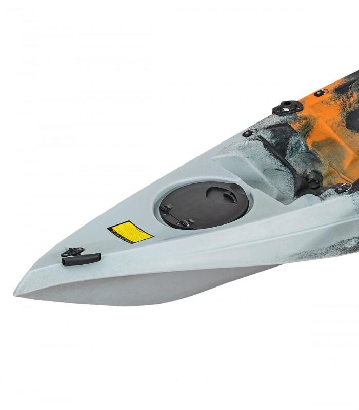 Caiaque de Pesca Arrow One P. 315x77cm. Cinza Laranja. 3/4