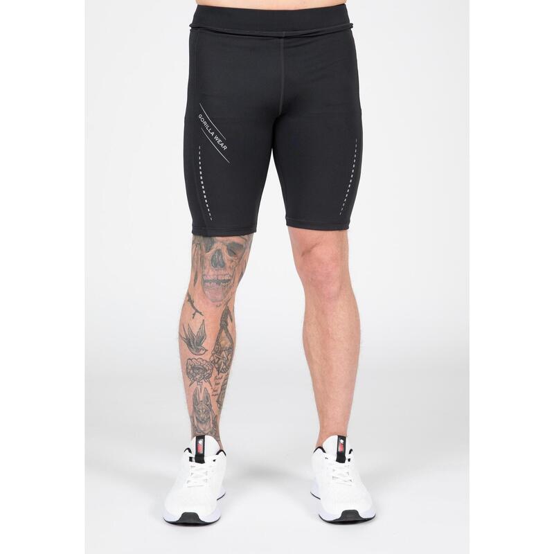 Mallas leggings cortas para hombre Cooper - Negro