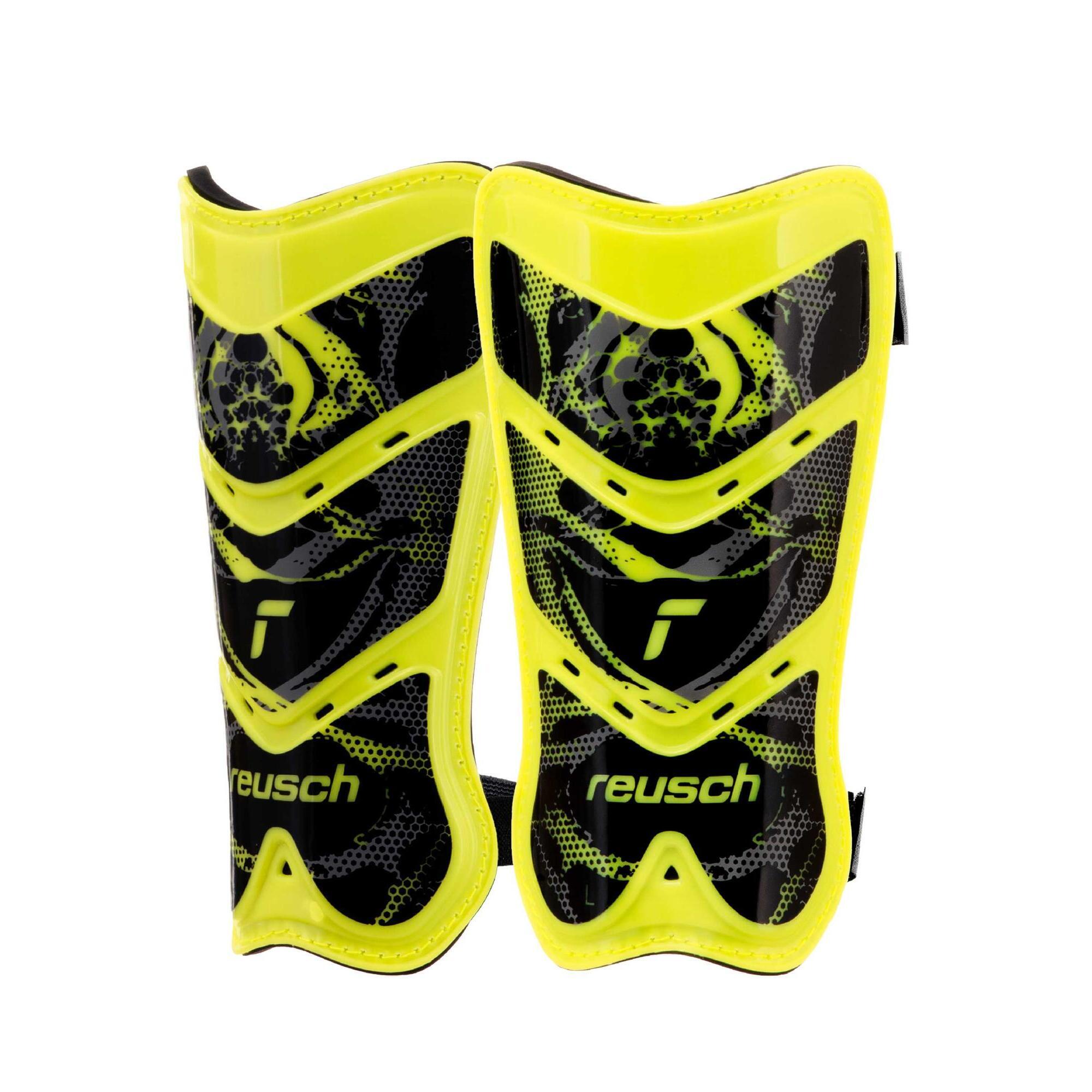 Reusch - Protège-tibias Reusch Attrakt Lite - Protège-tibia - Jaune|noir - 34 2xs - Decathlon