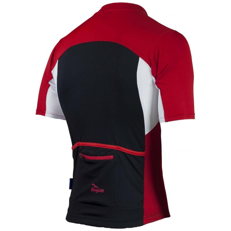 RECCO 2.0, koszulka rowerowa z krótkim rękawem, czarno-czerwona