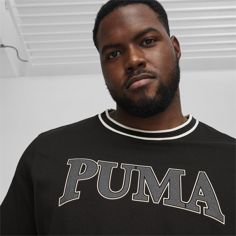 Męska koszulka z nadrukiem PUMA SQUAD PUMA Black