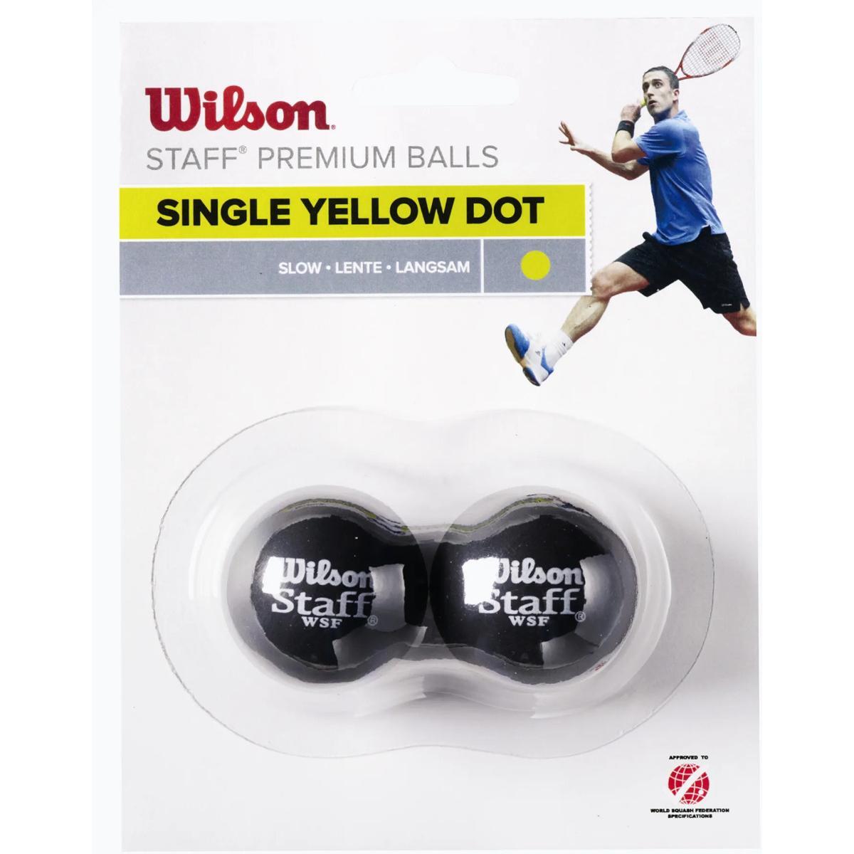 Set of 2 squash balls Wilson Staff 4/4