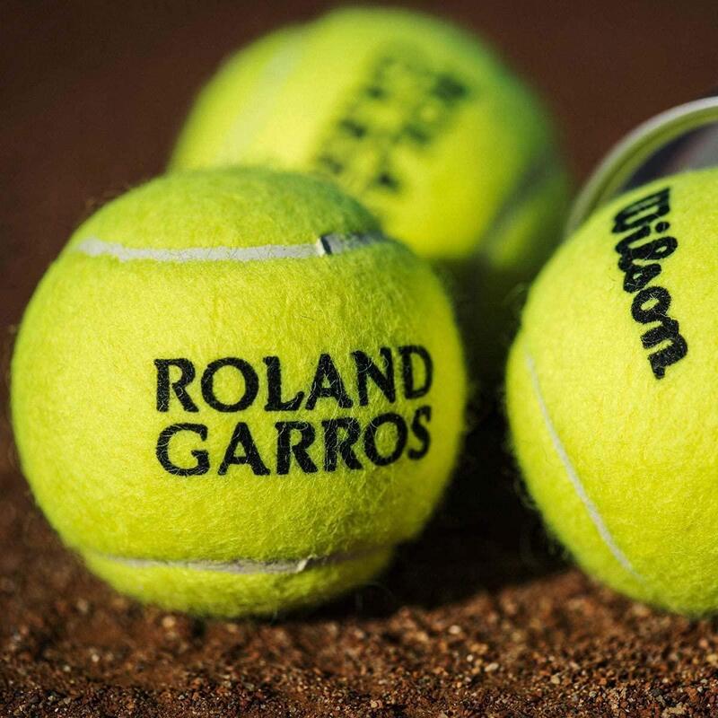Tubo di 3 palla da tennis Wilson Roland Garros tutte le superfici