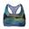 ZTY118 Non Wire Intensive Sport Bra - Green with Geometry Pattern