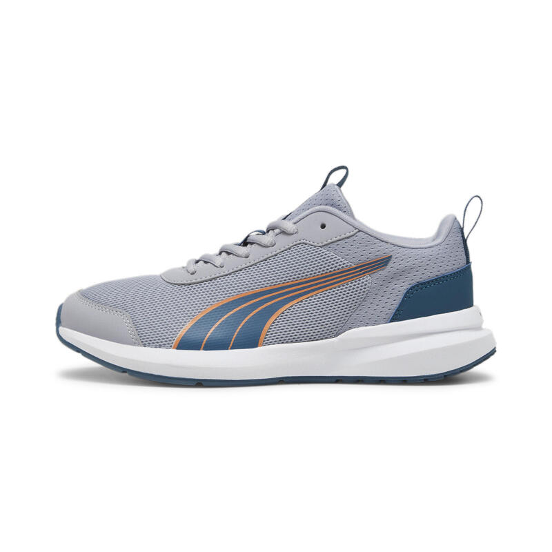 Scarpe Kruz Profoam per ragazzi PUMA Gray Fog Ocean Tropic Rickie Orange Blue