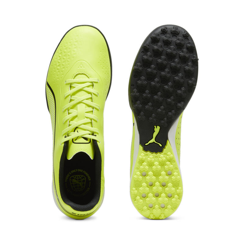 Chaussures de football KING MATCH TT PUMA Electric Lime Black Green