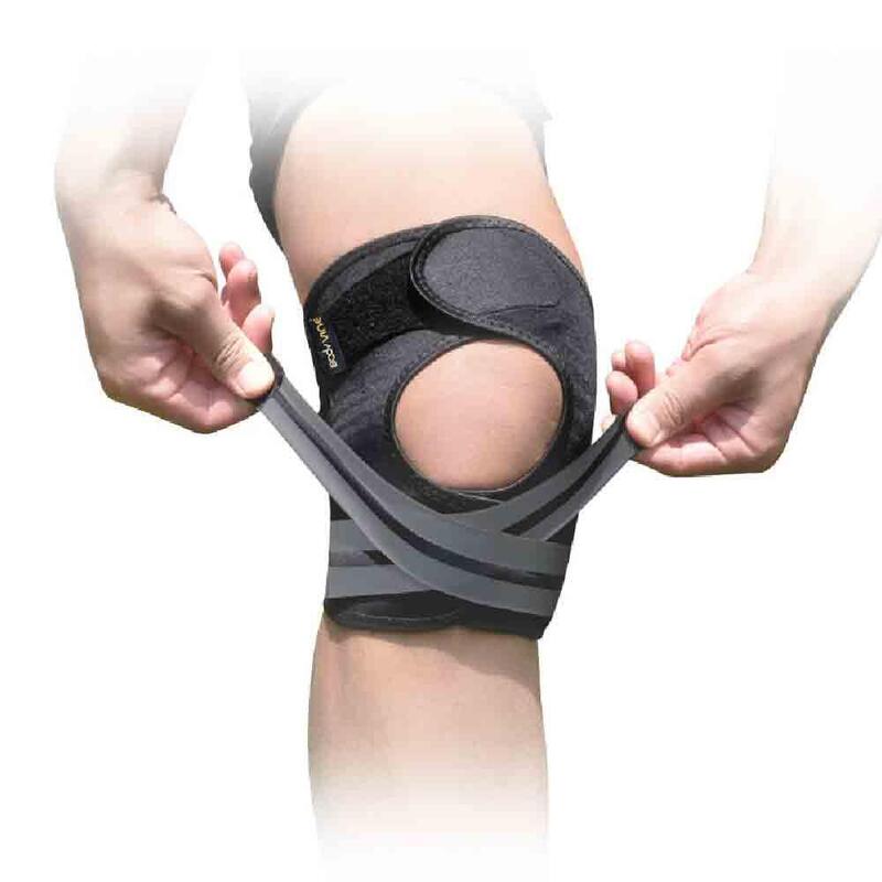 360 Adjustable Knee Support-Patella straps - Black