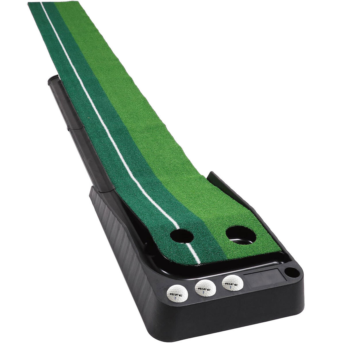 Rife Golf Putting Mat Deluxe Edition Lightweight Green 1/4