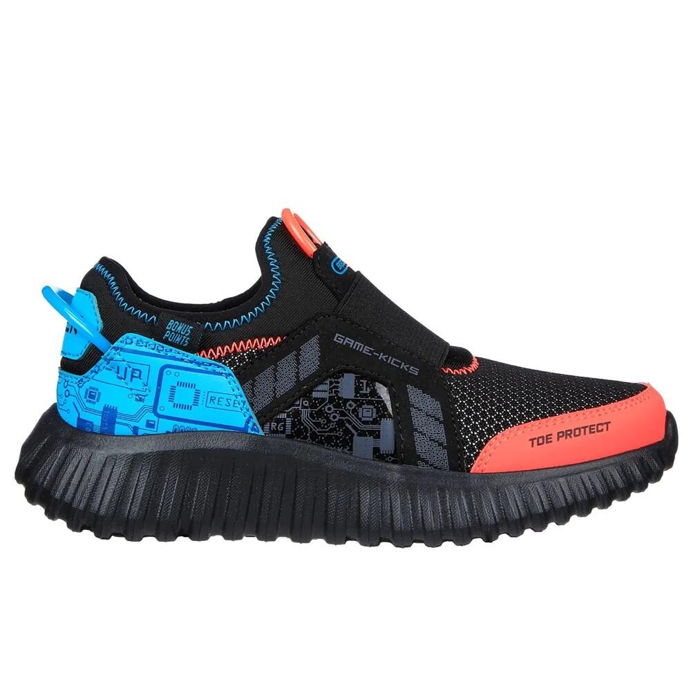 Boys Game Kicks Depth Charge 2.0 Trainers (Black/Red/Blue) 3/5