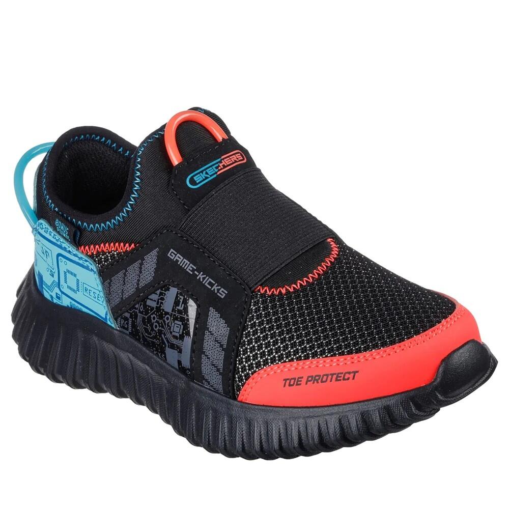 Boys Game Kicks Depth Charge 2.0 Trainers (Black/Red/Blue) 1/5