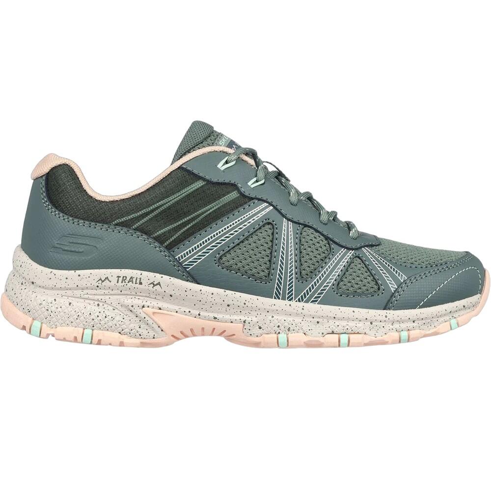 Womens/Ladies Hillcrest Ridge Leather Trainers (Olive) 3/5