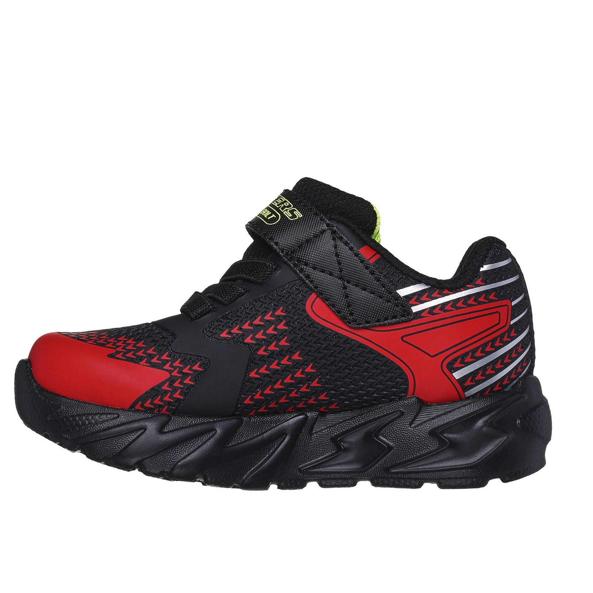 Scarpe da ginnastica S LIGHTS FLEXGLOW BOLT da bambino (nero / rosso)