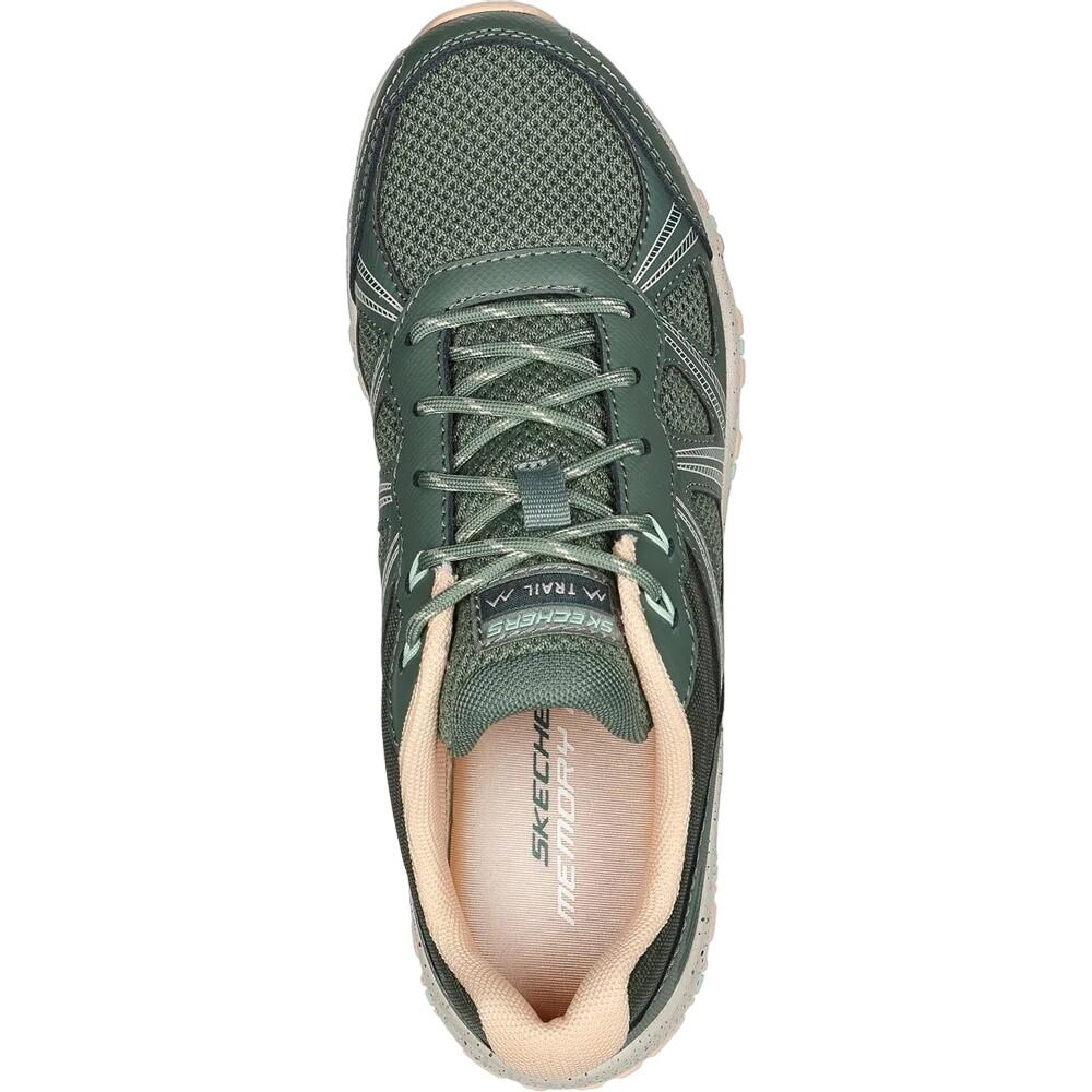 Womens/Ladies Hillcrest Ridge Leather Trainers (Olive) 4/5