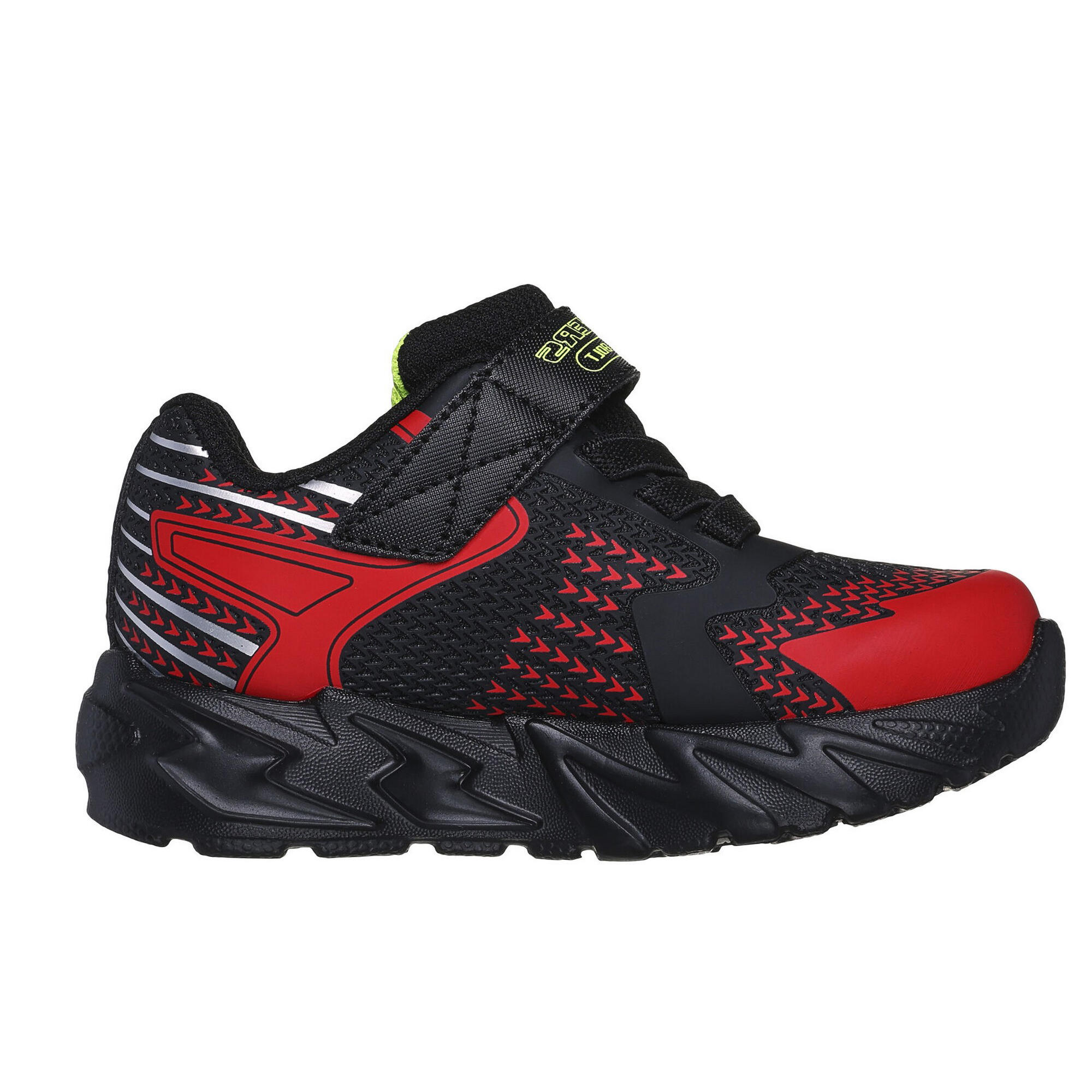 Scarpe da ginnastica S LIGHTS FLEXGLOW BOLT da bambino (nero / rosso)