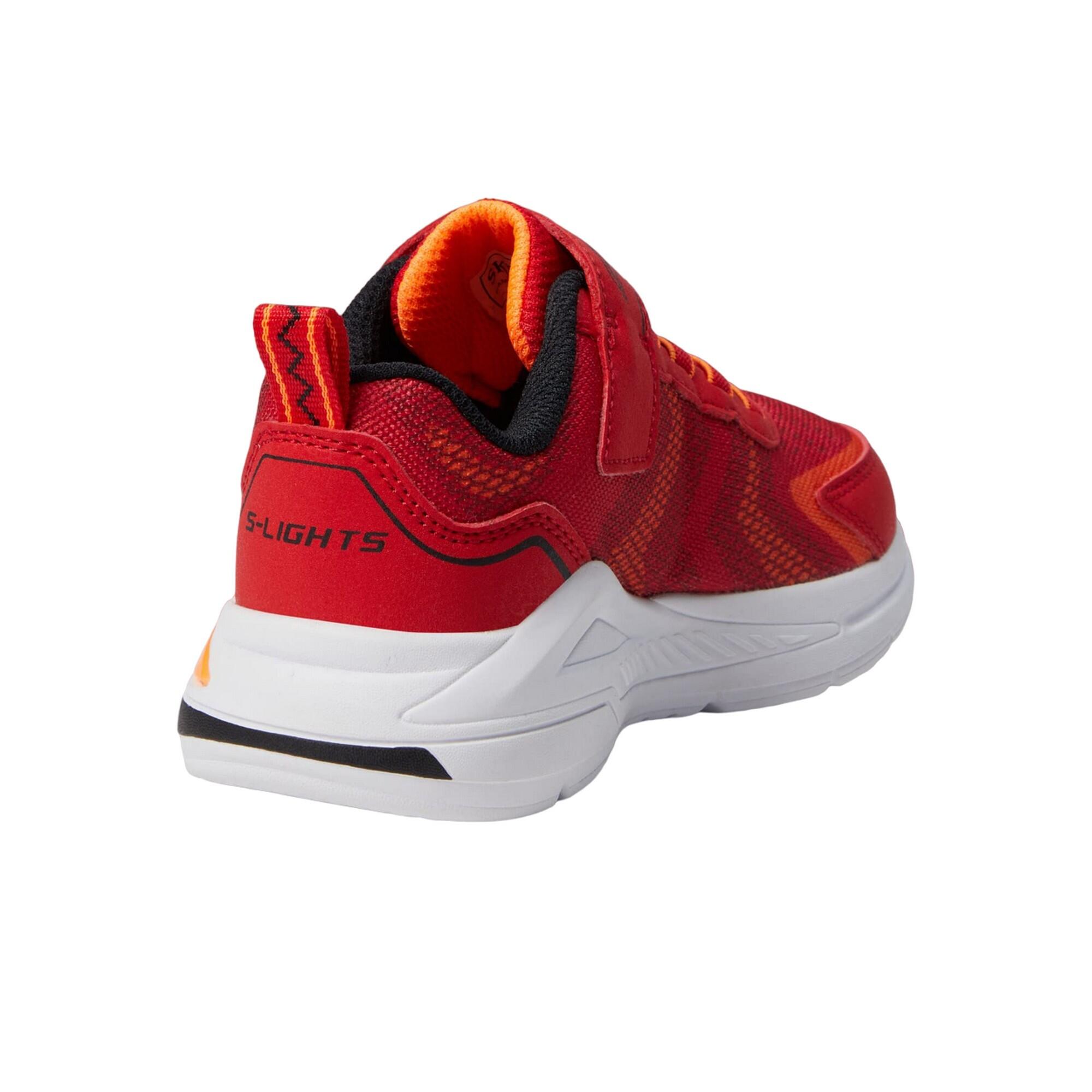 Boys S Lights TriNamics Trainers (Red/Orange) 2/5