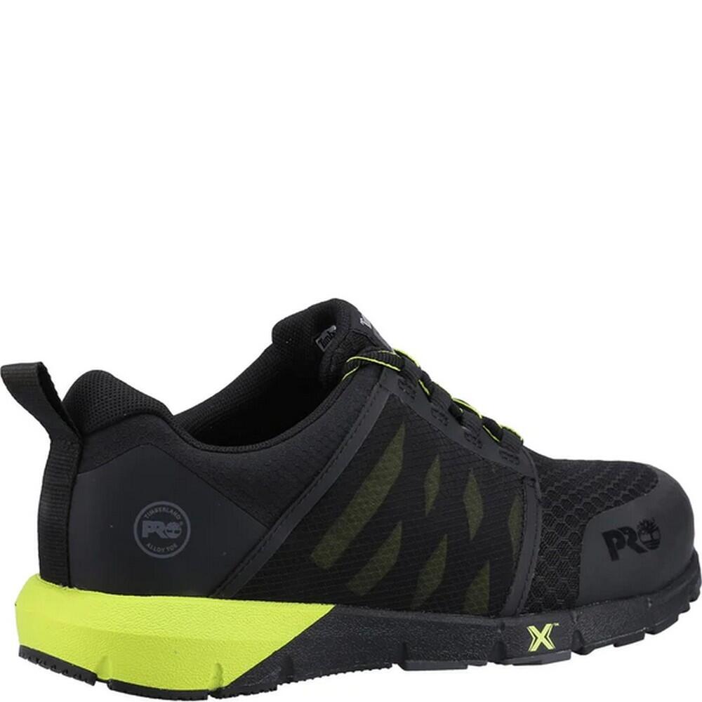 Mens Radius Work Trainers (Black/Hi Vis Yellow) 2/4