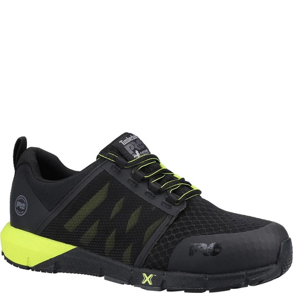 Mens Radius Work Trainers (Black/Hi Vis Yellow) 1/4