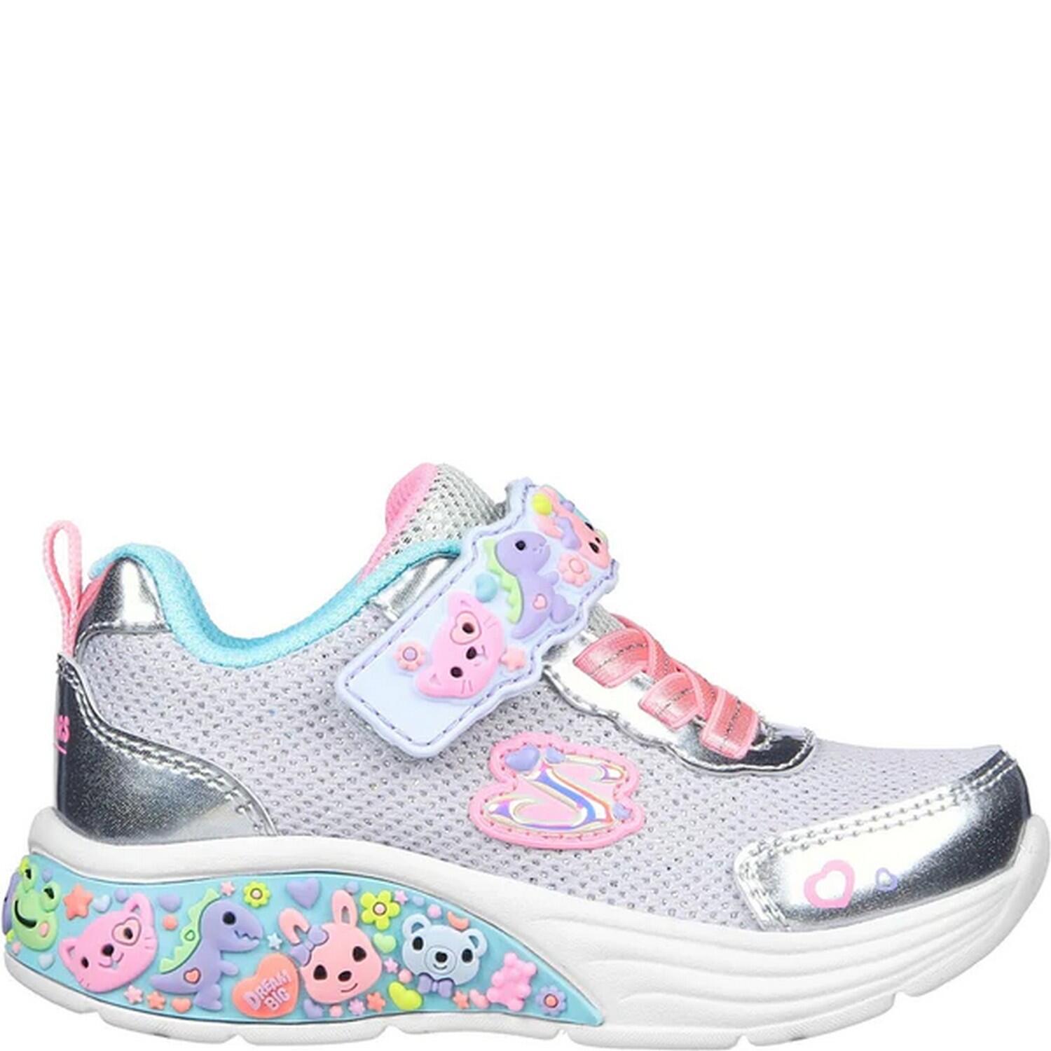 Girls My Dreamers Trainers (Silver/Multicoloured) 3/5