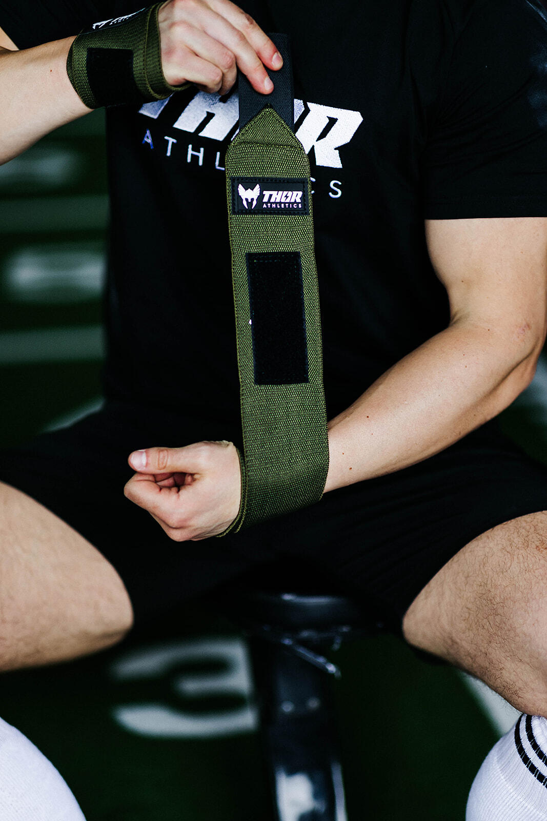 Polsiere Palestra - Allenamento di Forza - 60 cm - Verde - Extra Forte 2/5