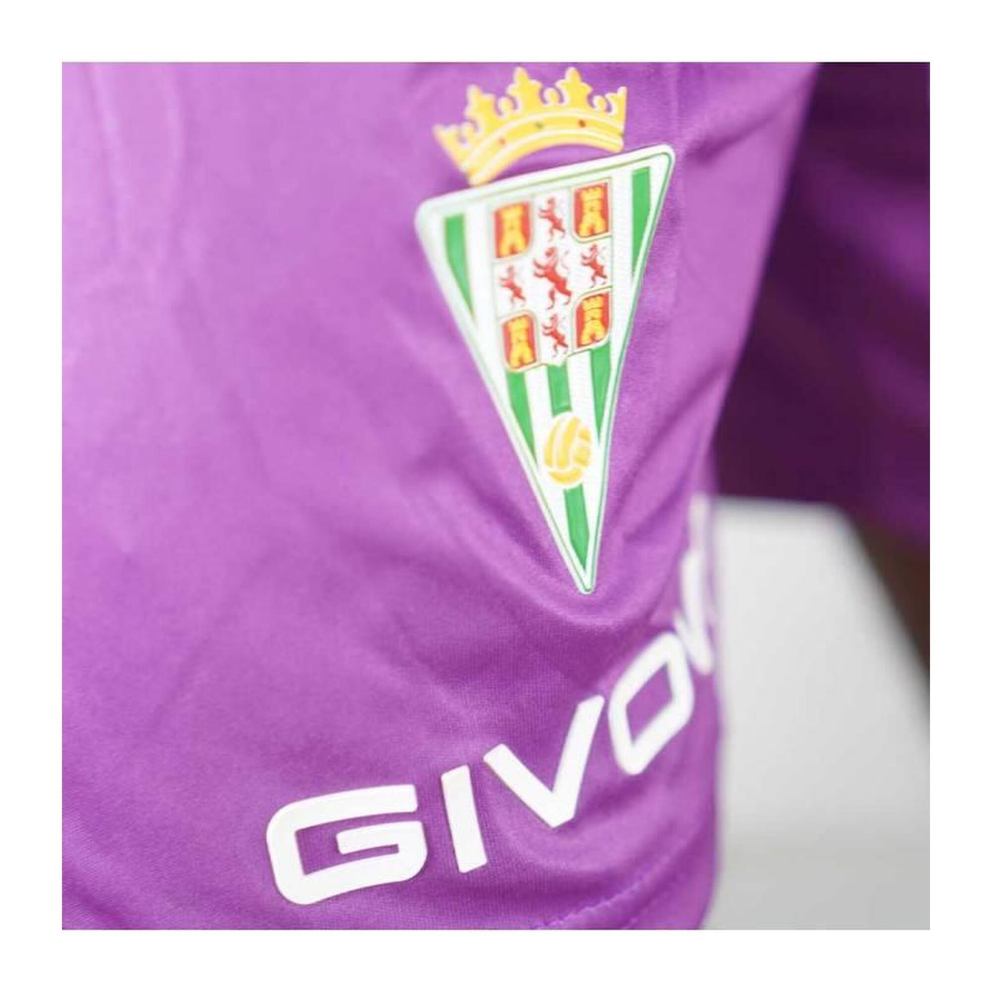 Calções roxos do Córdoba CF Givova.