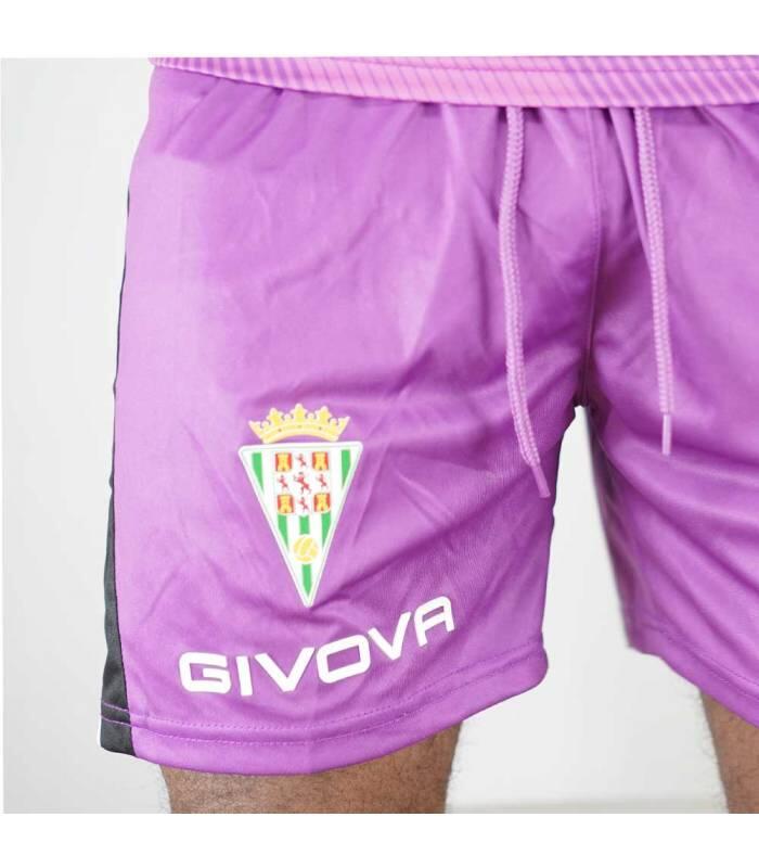 Calções roxos do Córdoba CF Givova. 2/4