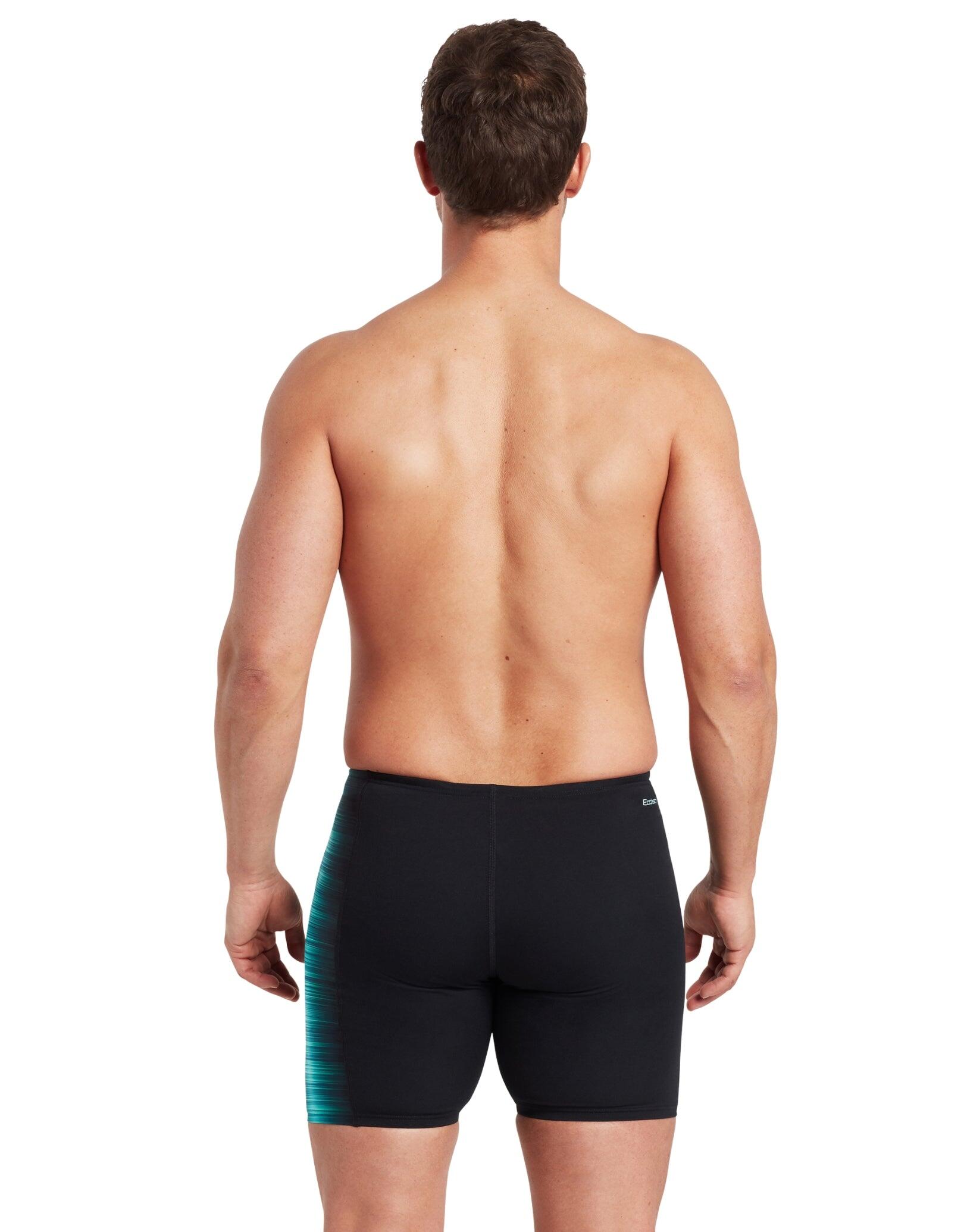 Zoggs Pipeline Panelled Mid Swim Jammer - Black/Blues 2/5