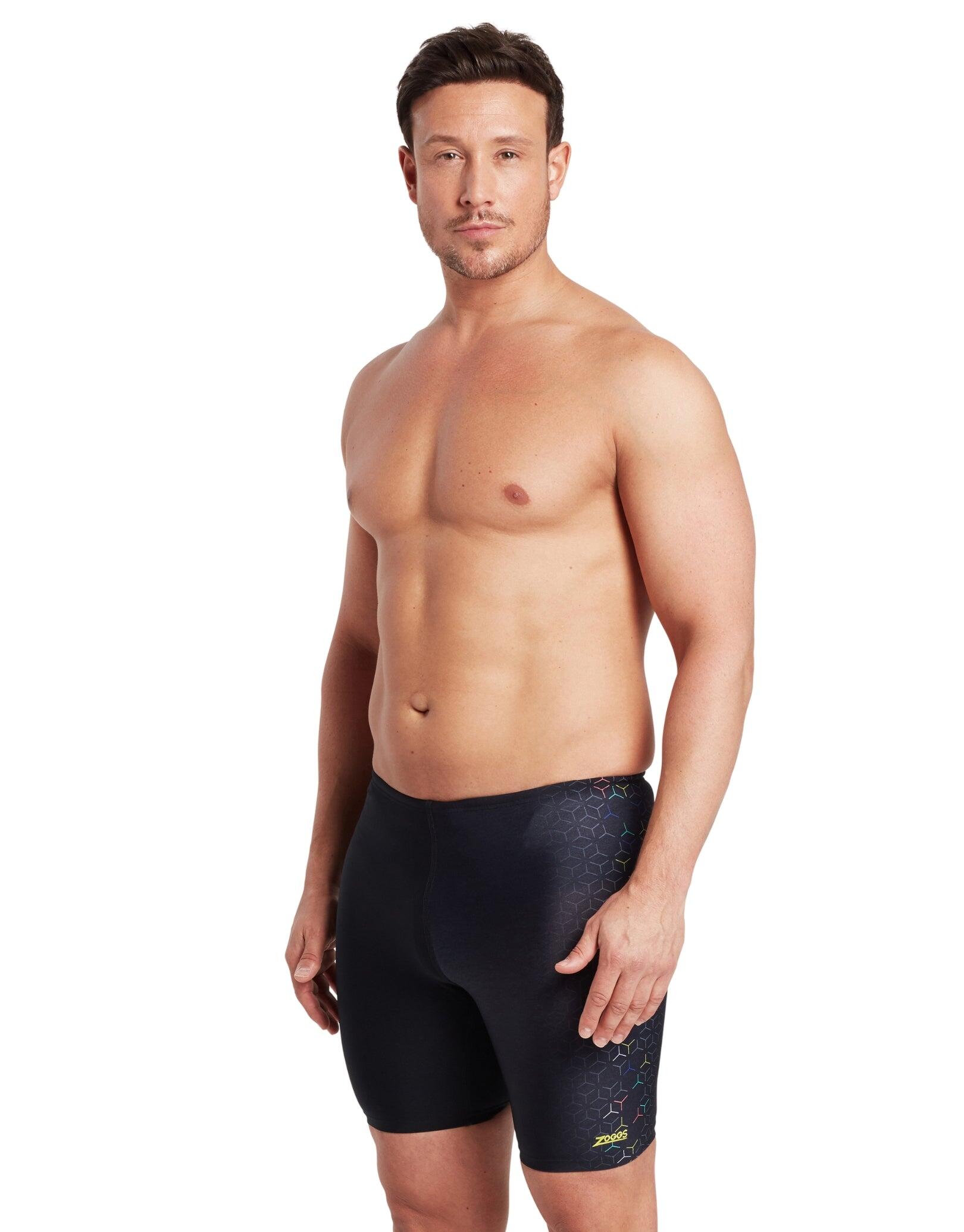 Zoggs Predator Mid Swim Jammer - Black/Multi 5/5