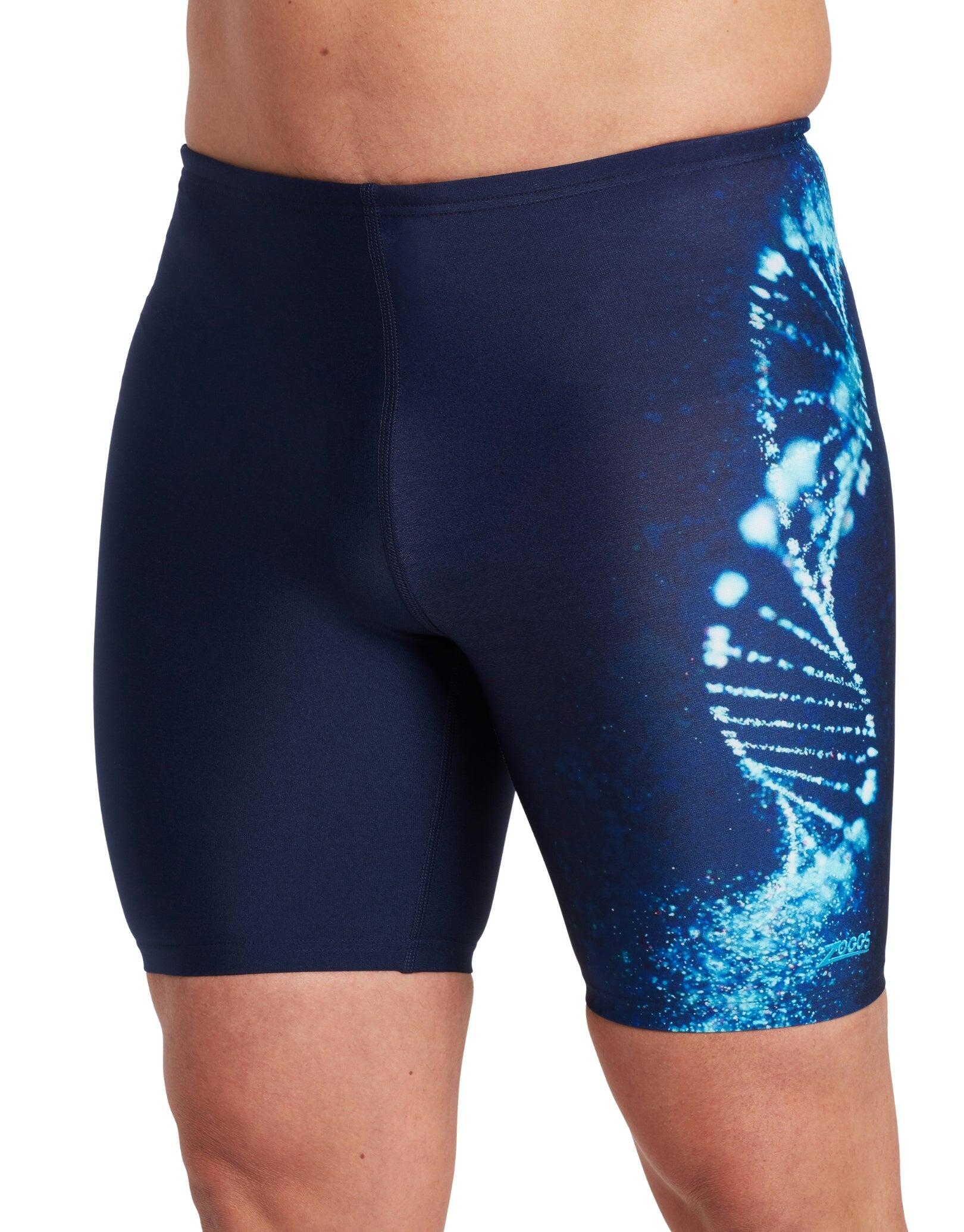 Zoggs Helix Mid Swim Jammer - Navy/Blues 3/5