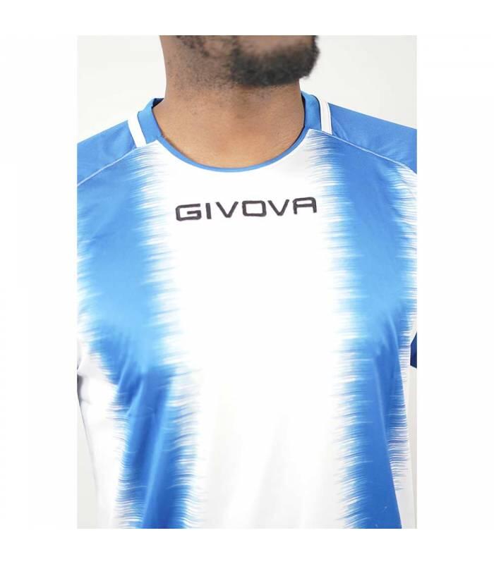 T-shirt uomo givova azzurro/bianco 2/3