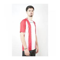 Camiseta de Fútbol Givova Stripe Rojo/Blanco Poliéster