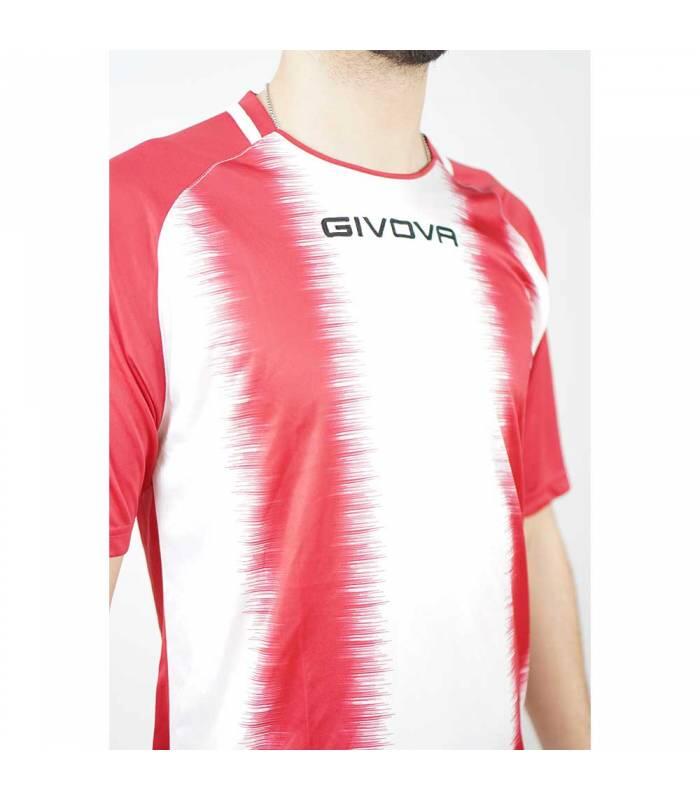 T-shirt uomo givova rosso/bianco 2/3