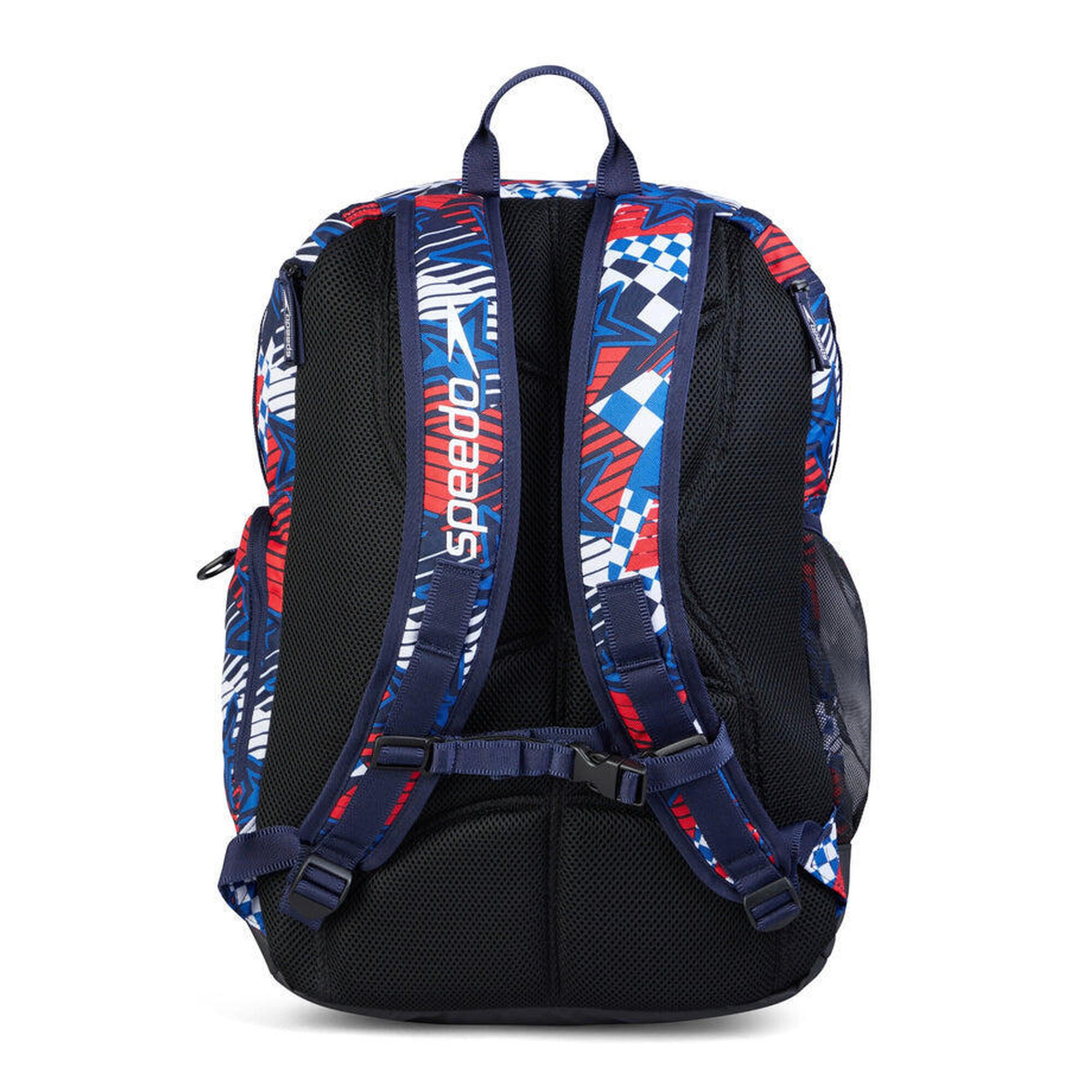Speedo Rugtas Teamster 2.0 35L Rood/Wit/Blauw