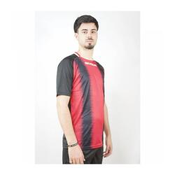 Camiseta de Fútbol Givova Stripe Rojo/Negro Poliéster