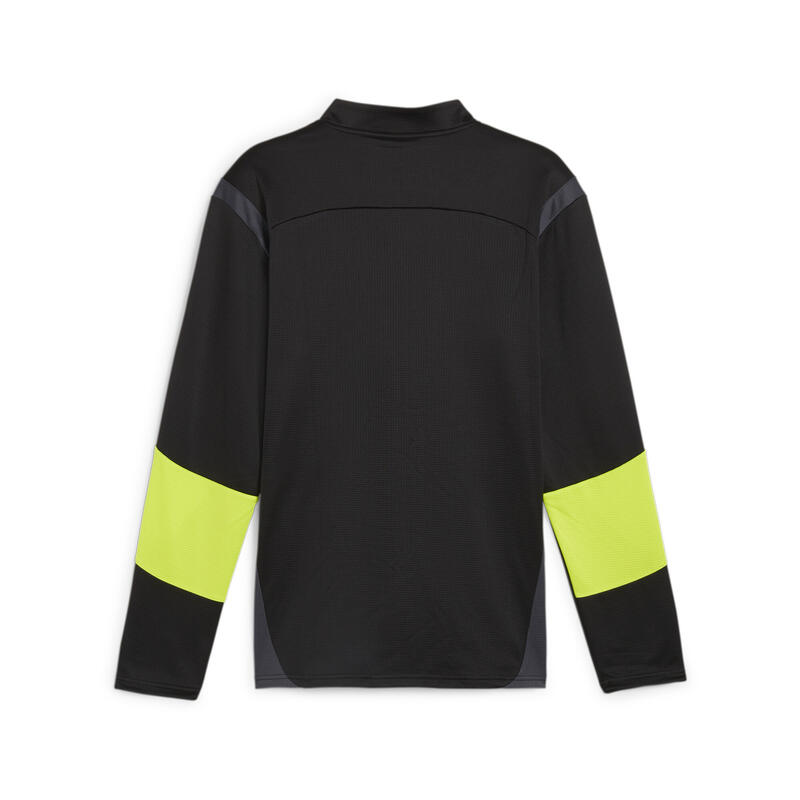 Haut de football à 1/4 zip KING Pro Homme PUMA Black Electric Lime Green