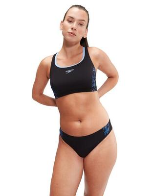Bañador de 2 piezas Speedo para mujer Negro / Azul