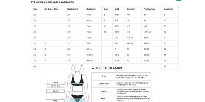Badeanzug, Damen TYR Solid Diamondfit Uni 4/5