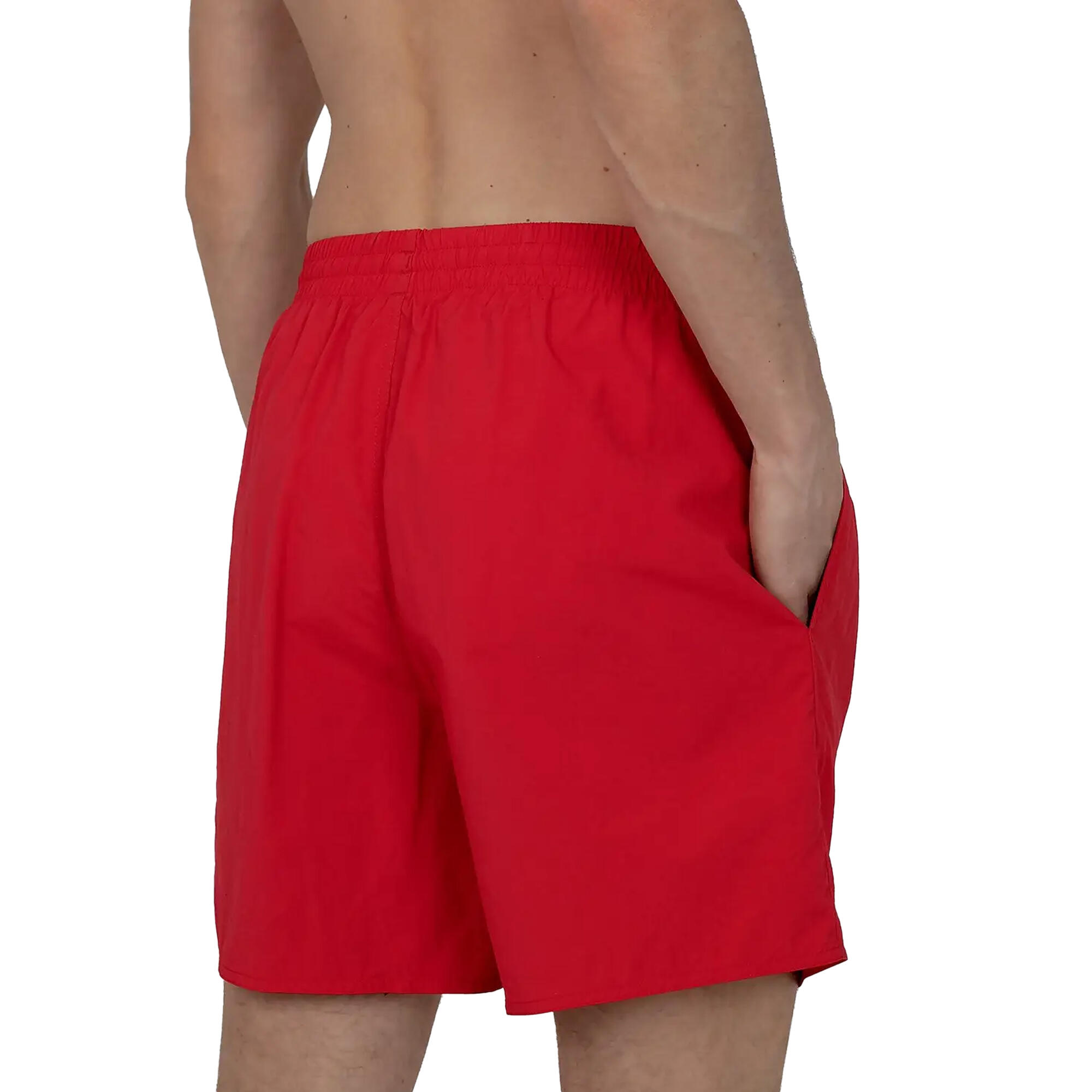 Mens Essential 16 Swim Shorts (Red) 2/3