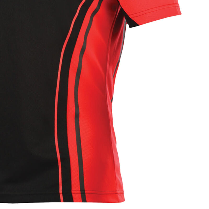 Tshirt de rugby Garçon (Noir/Rouge)