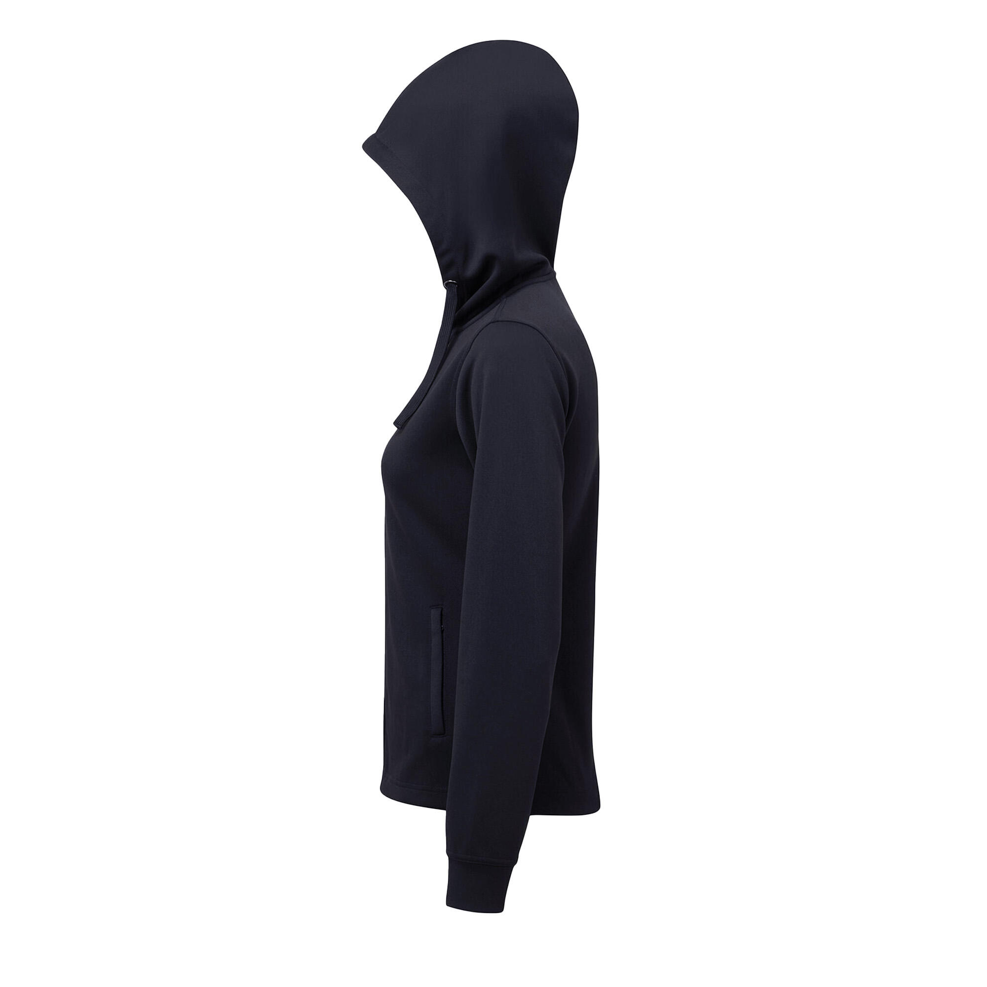 Hoodie mit durchgehendem Reißverschluss für Damen Dunkelblau 3/3