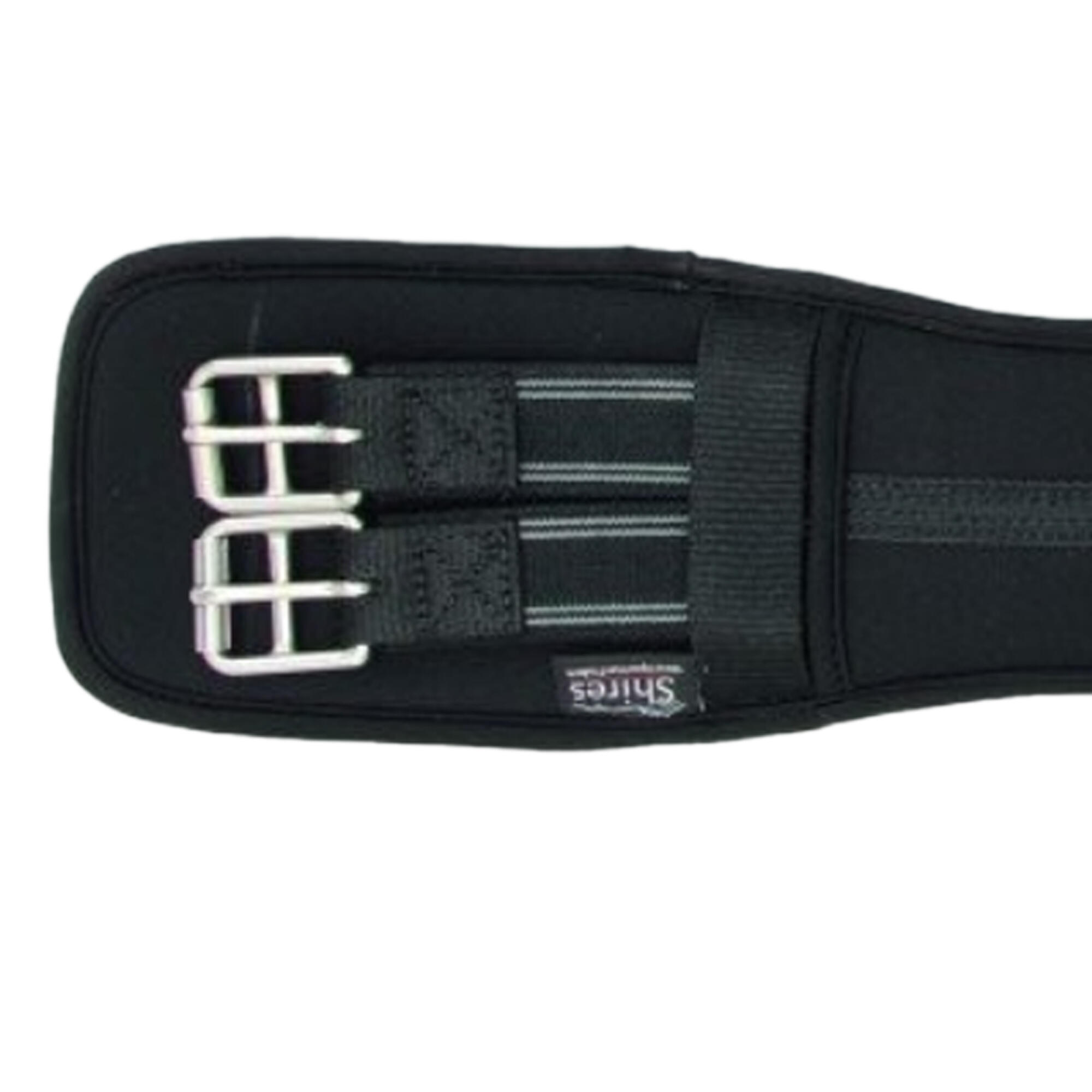 Elasticated Neoprene Horse Dressage Girth (Black) SHIRES Decathlon