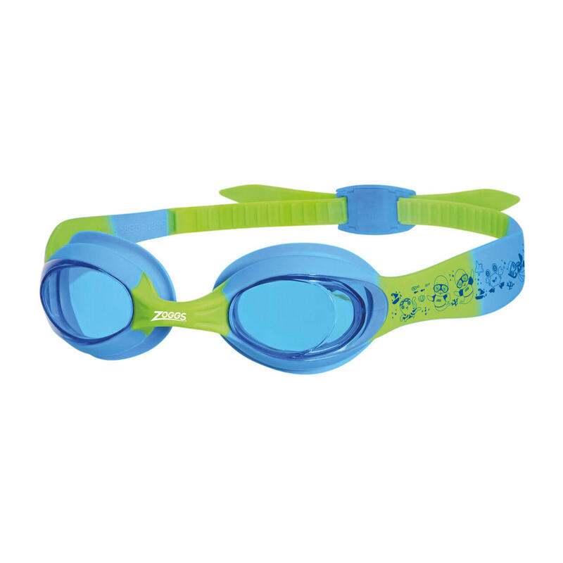 Lunettes de natation LITTLE TWIST Enfant (Bleu / Vert)