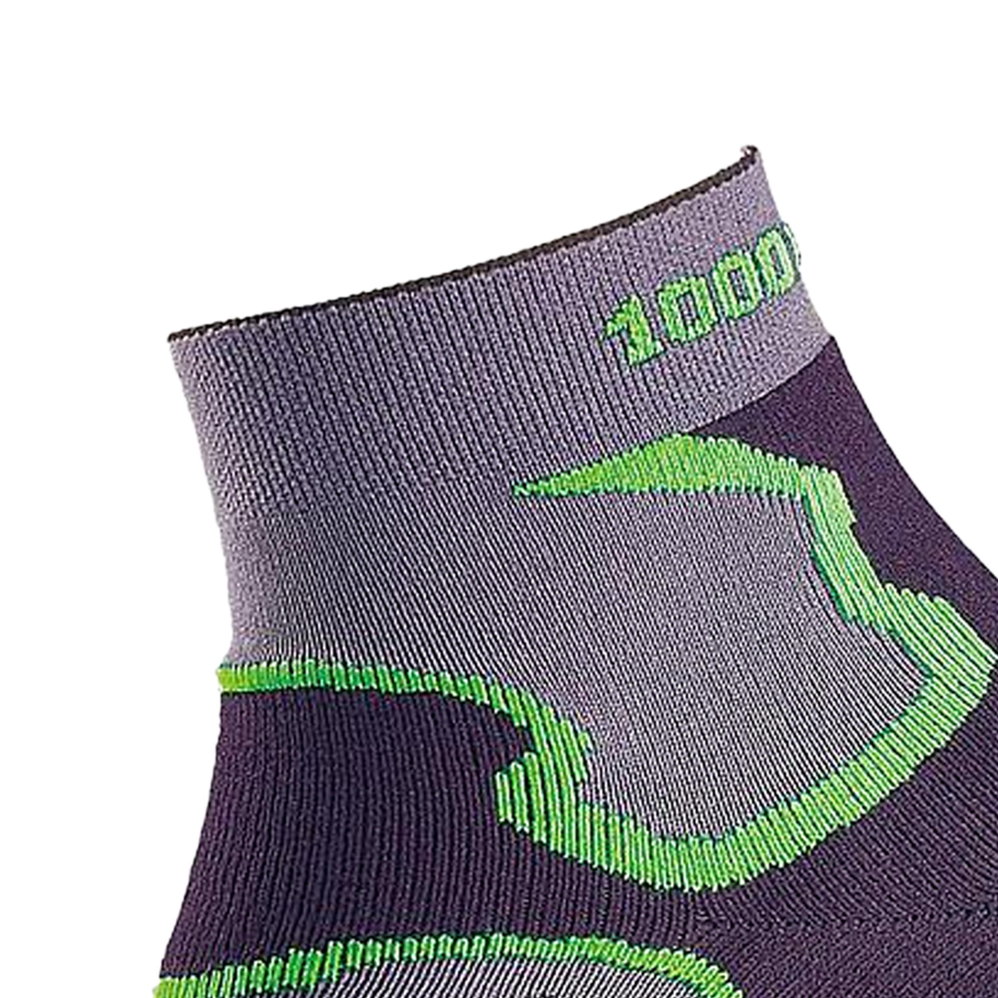 Mens Fusion Socks (Grey/Black/Green) 3/3