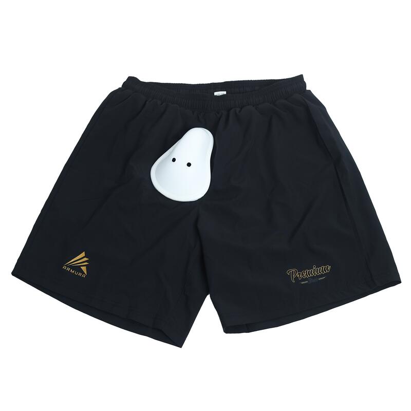 Short MMA cu cochilie ARMURA Premium Black 2.0 Senior