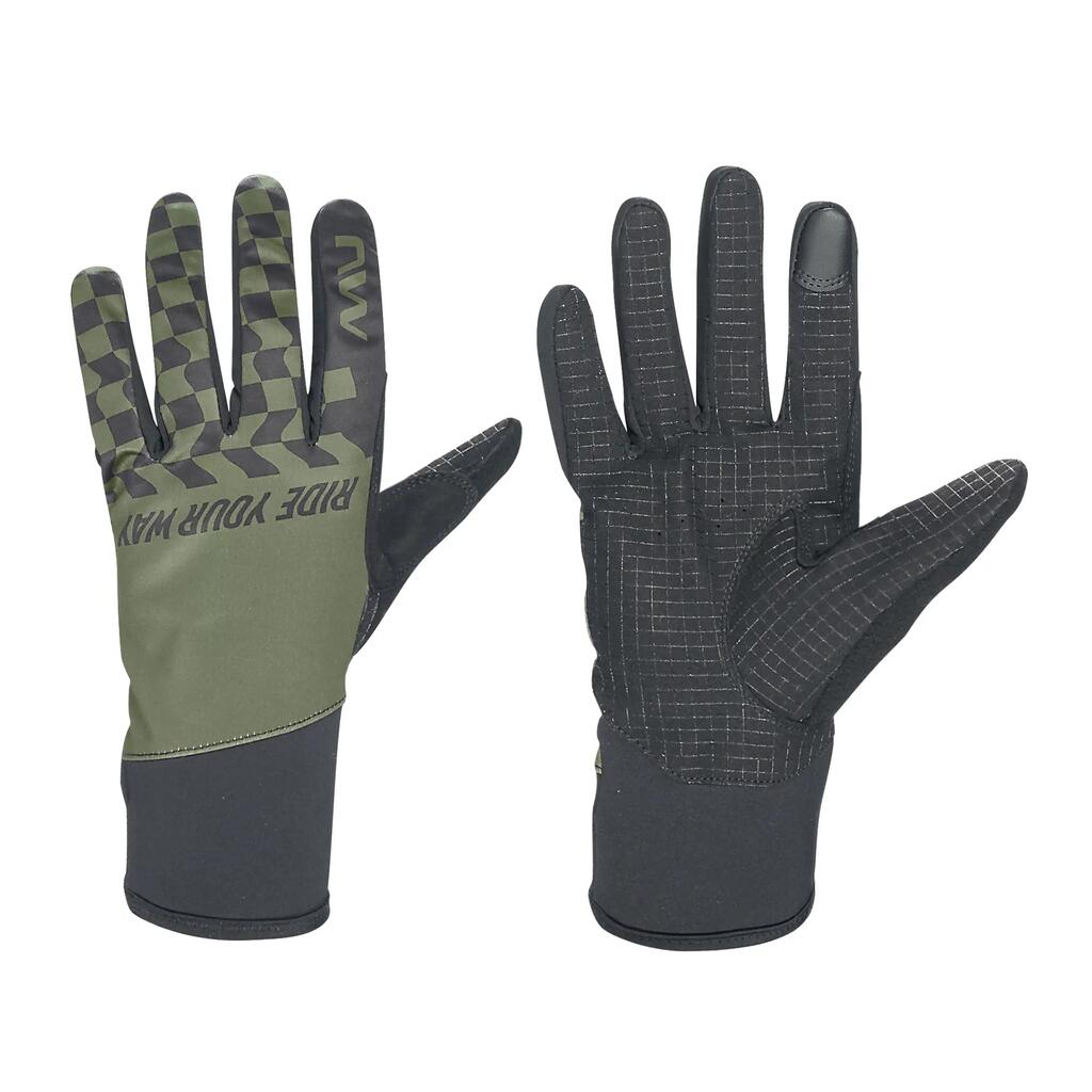 Northwave Winter Active Long Gloves Black/Green