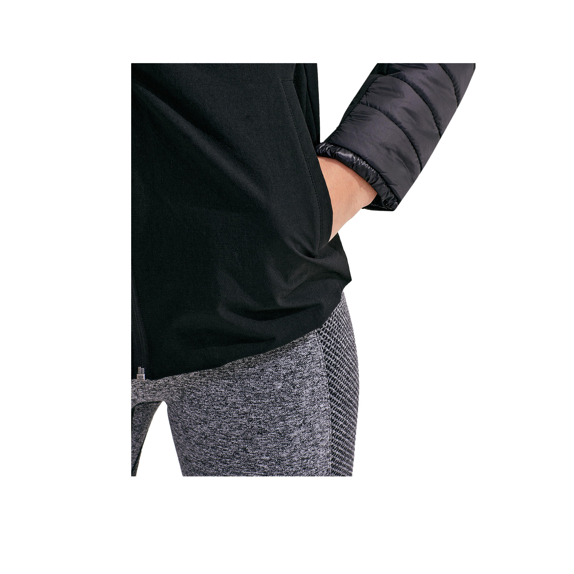 Womens/Ladies Hybrid Insulated Jacket (Black) 4/4