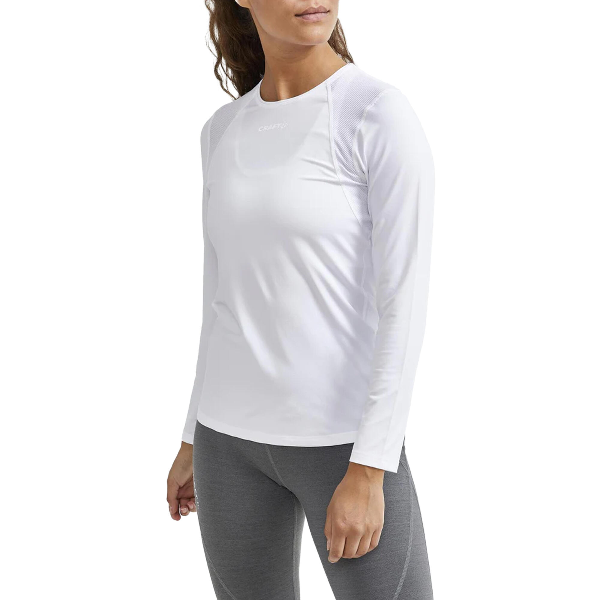 Womens/Ladies ADV Essence LongSleeved TShirt (White) 2/3