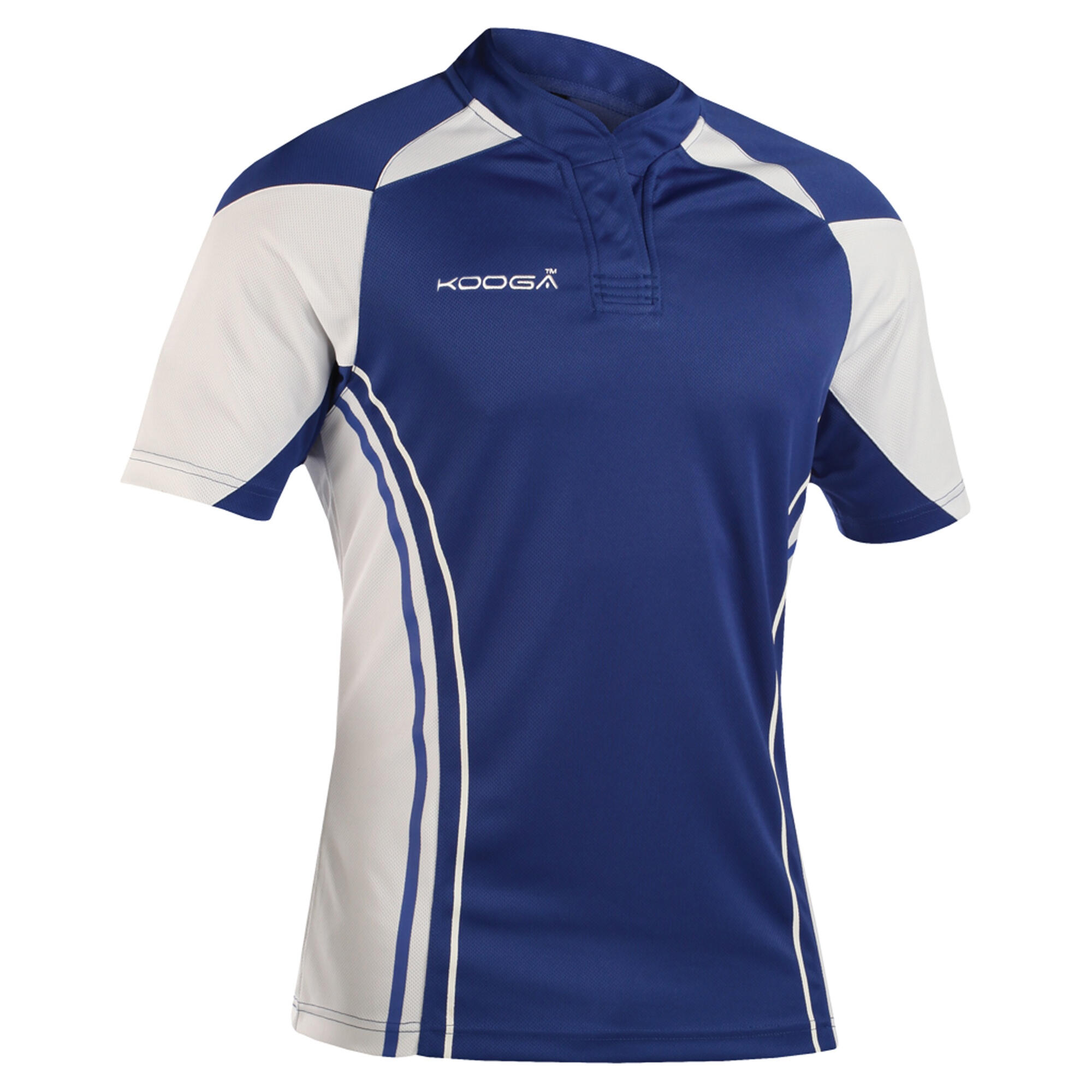 Maglia da rugby da ragazzo (blu reale/bianco)