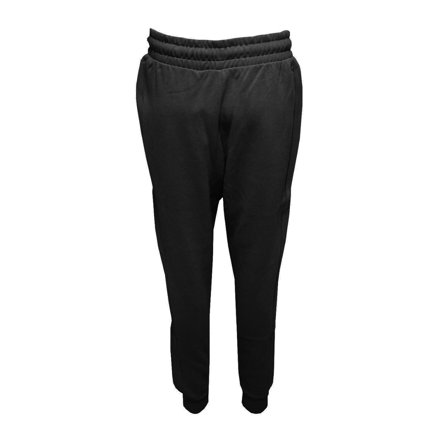 Womens/Ladies Fitted Joggers (Black) 2/4