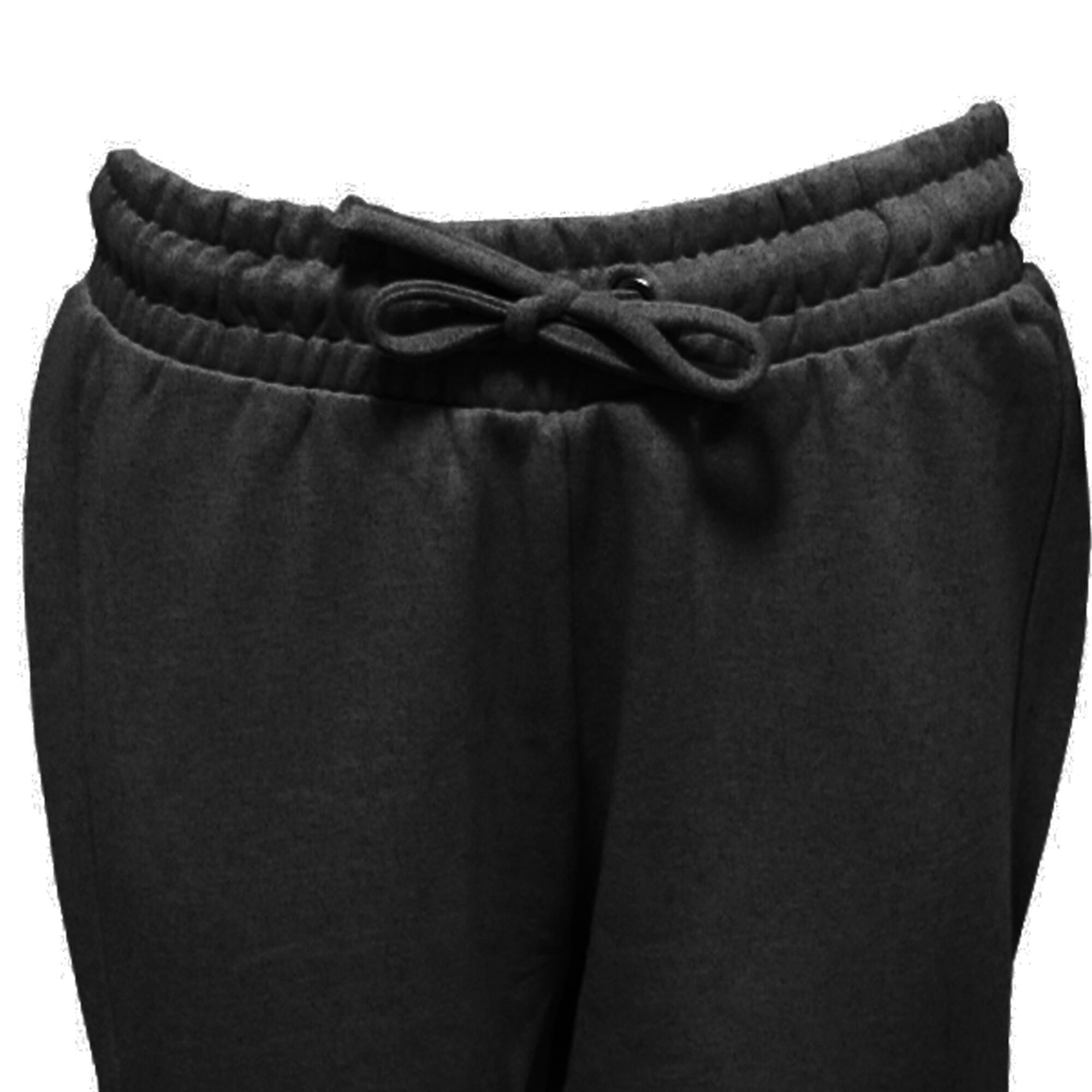 Womens/Ladies Fitted Joggers (Black) 3/4